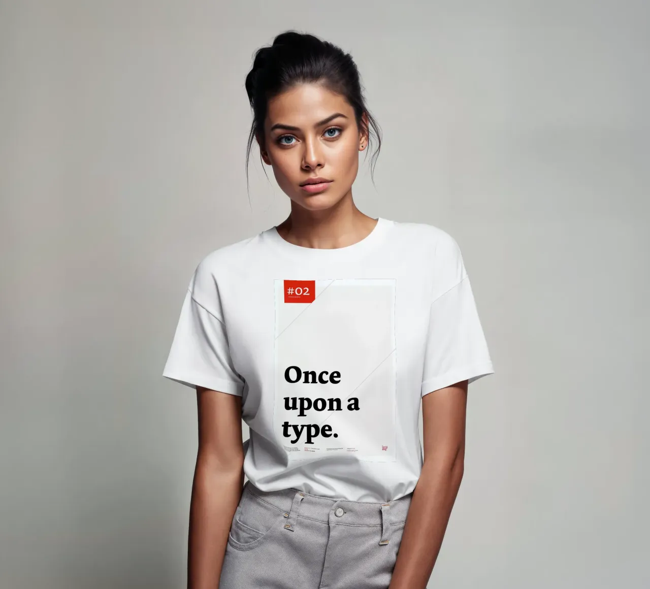 Once upon a type t-shirt by Stefano Joker Lionetti