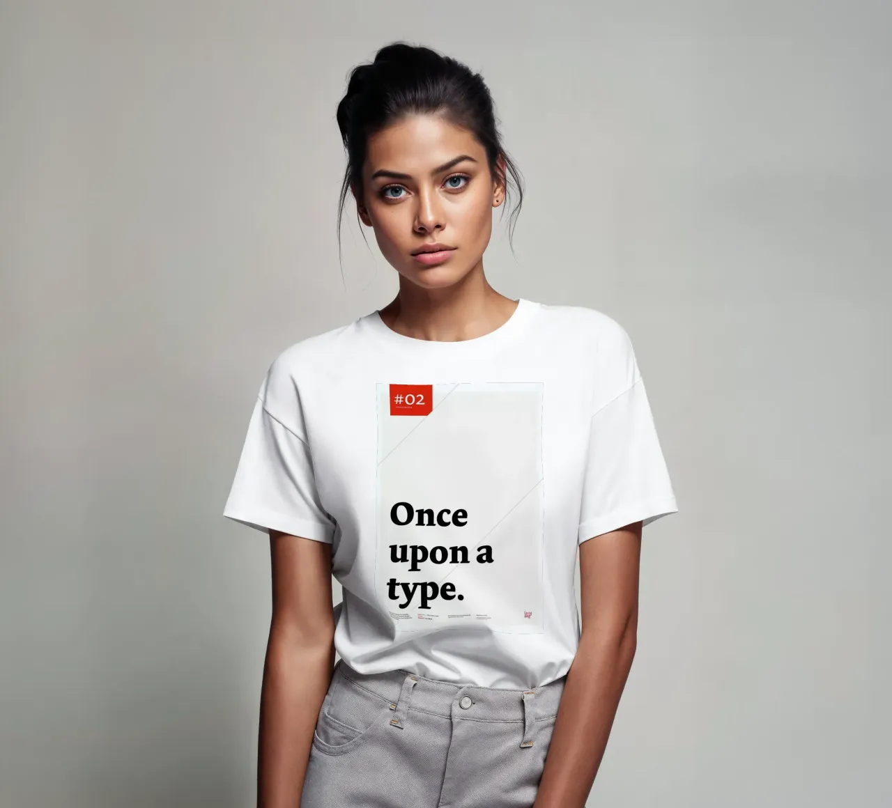 Once upon a type t-shirt da Stefano Joker Lionetti