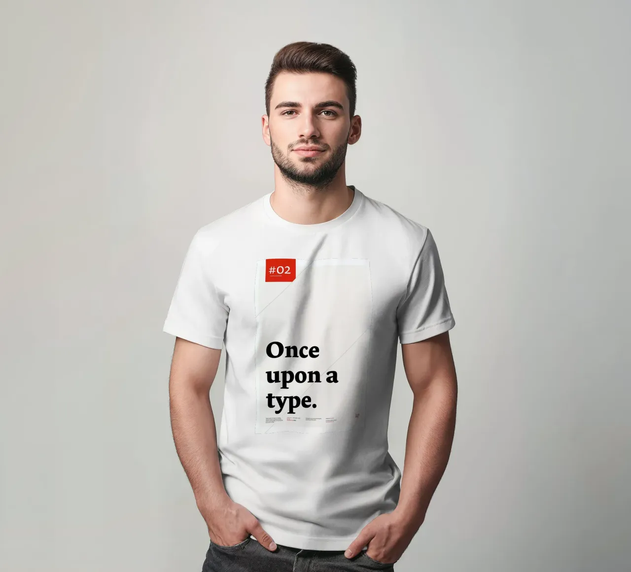 Once upon a type t-shirt by Stefano Joker Lionetti