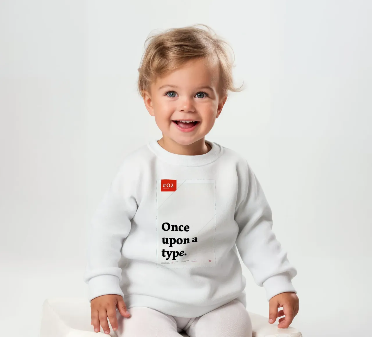 Once upon a type felpa neonato da Stefano Joker Lionetti