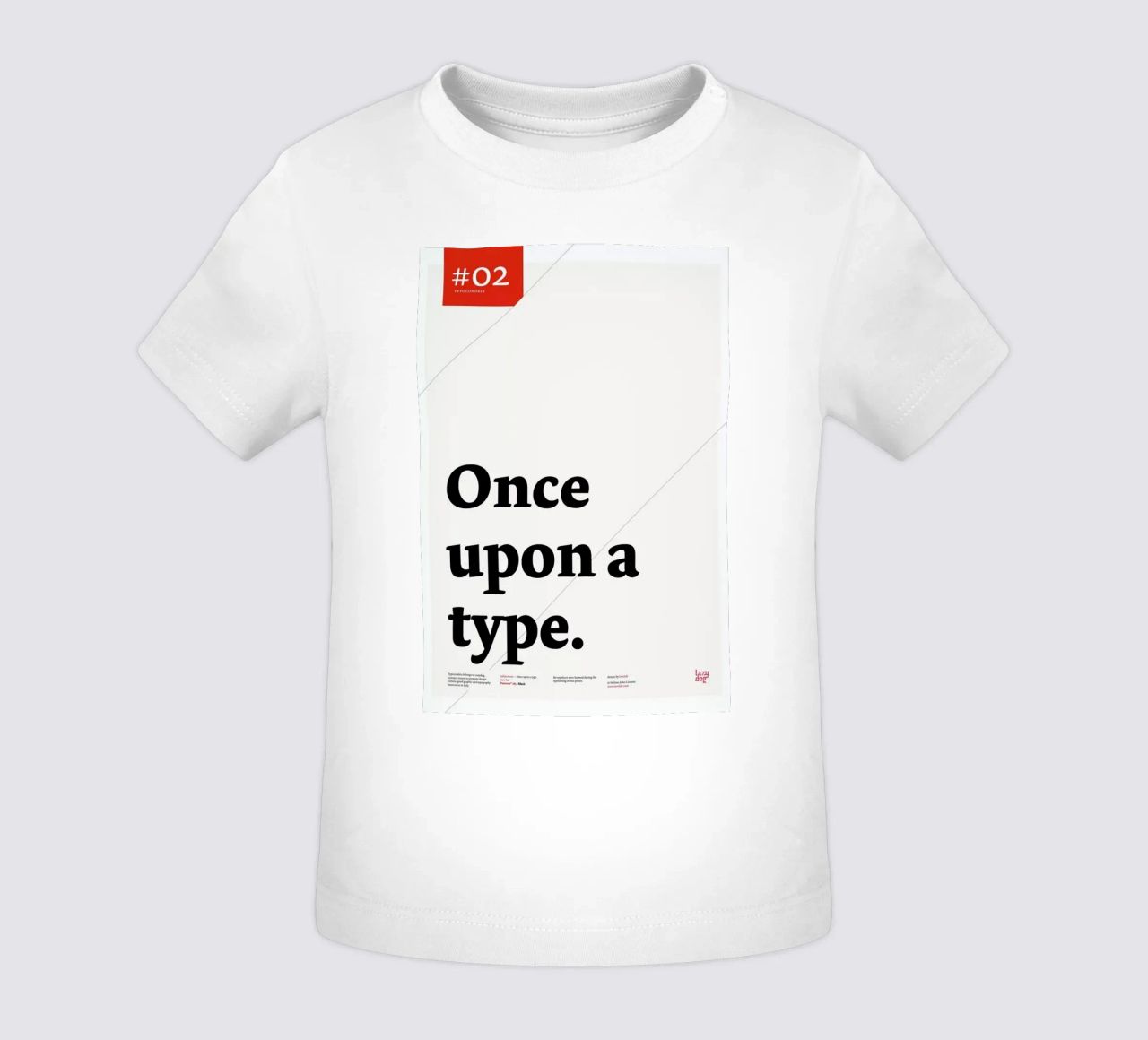 Once upon a type maglietta neonato da Stefano Joker Lionetti