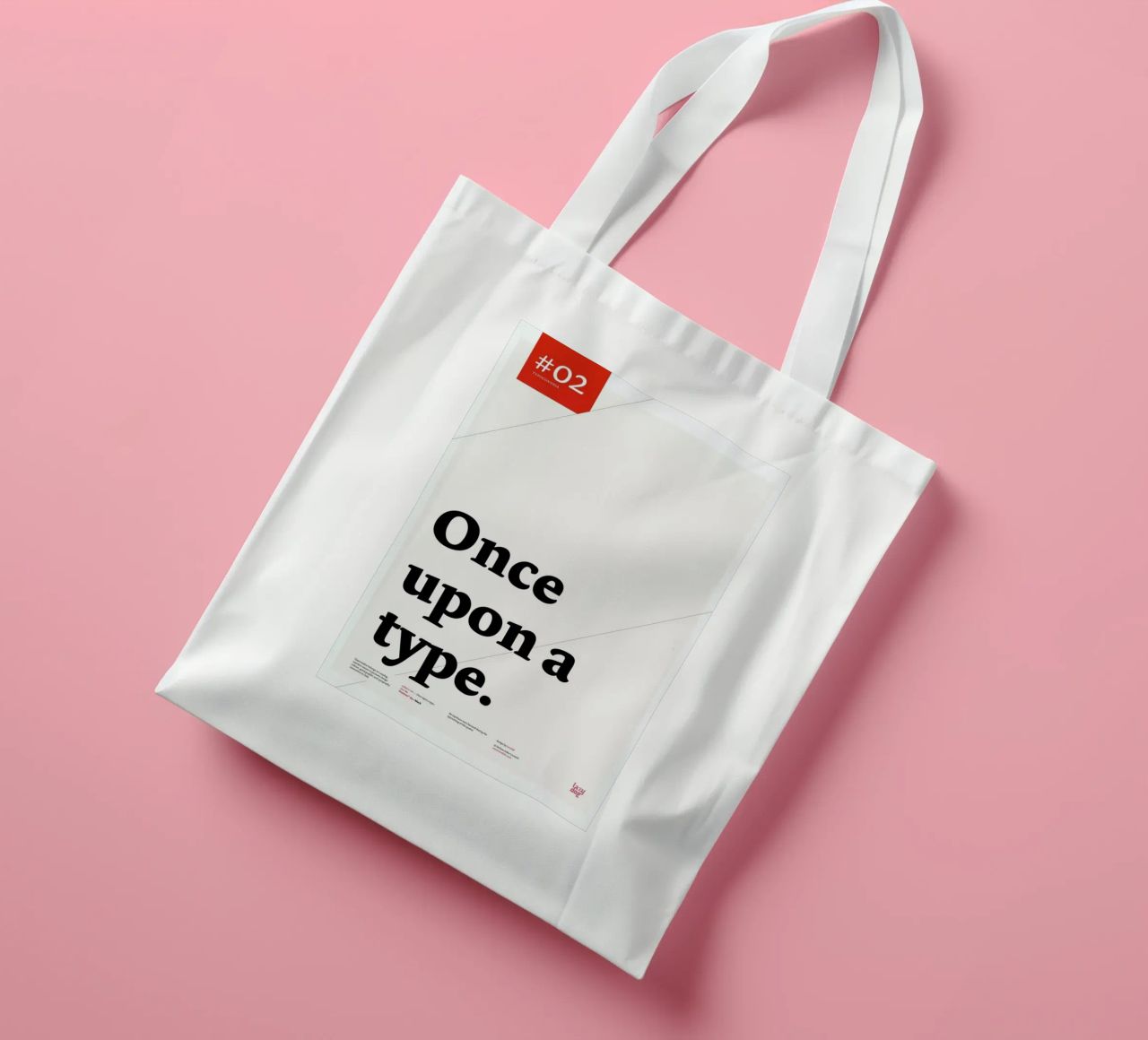 Once upon a type borsa in juta da Stefano Joker Lionetti