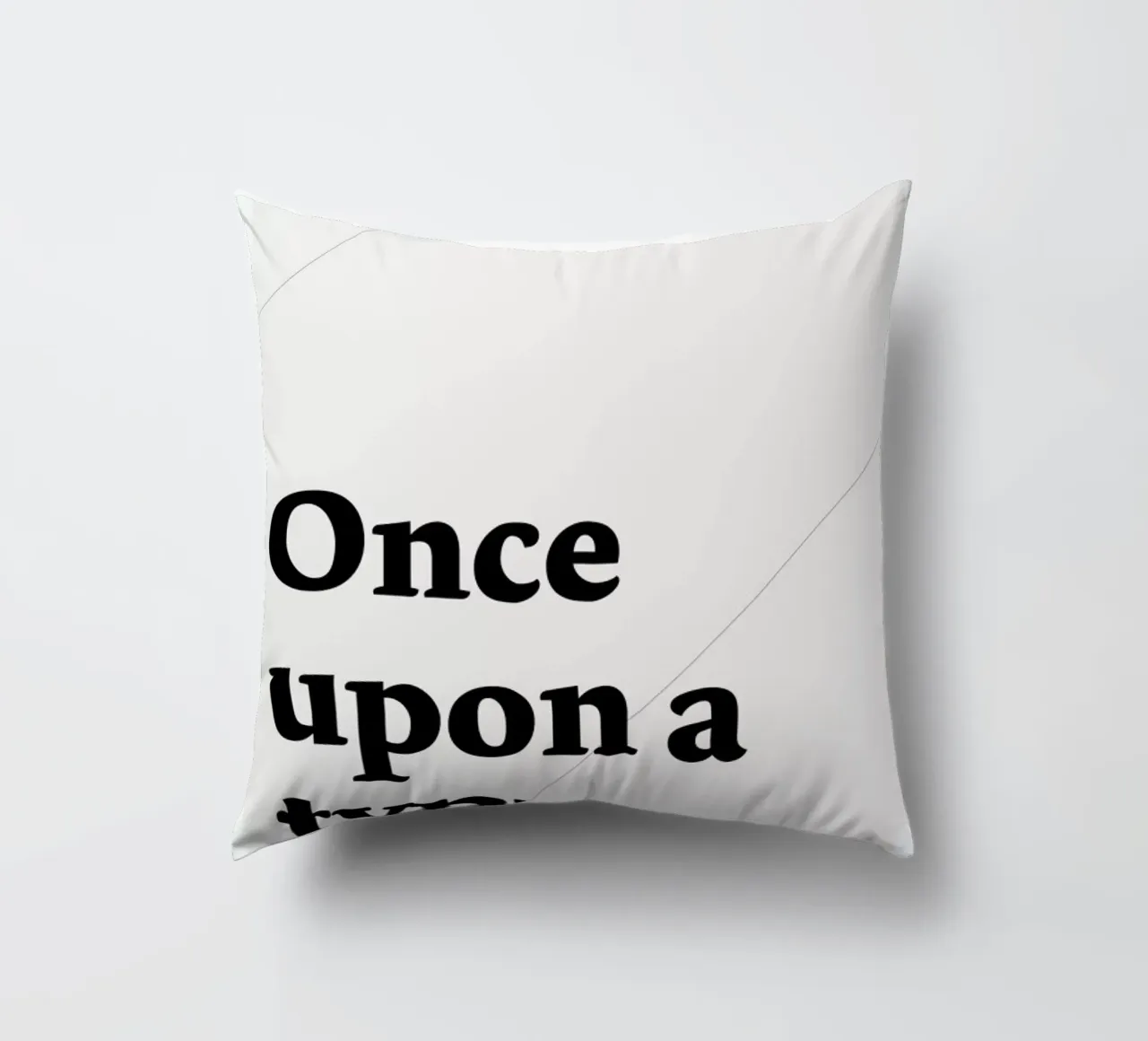 Once upon a type cuscino da Stefano Joker Lionetti