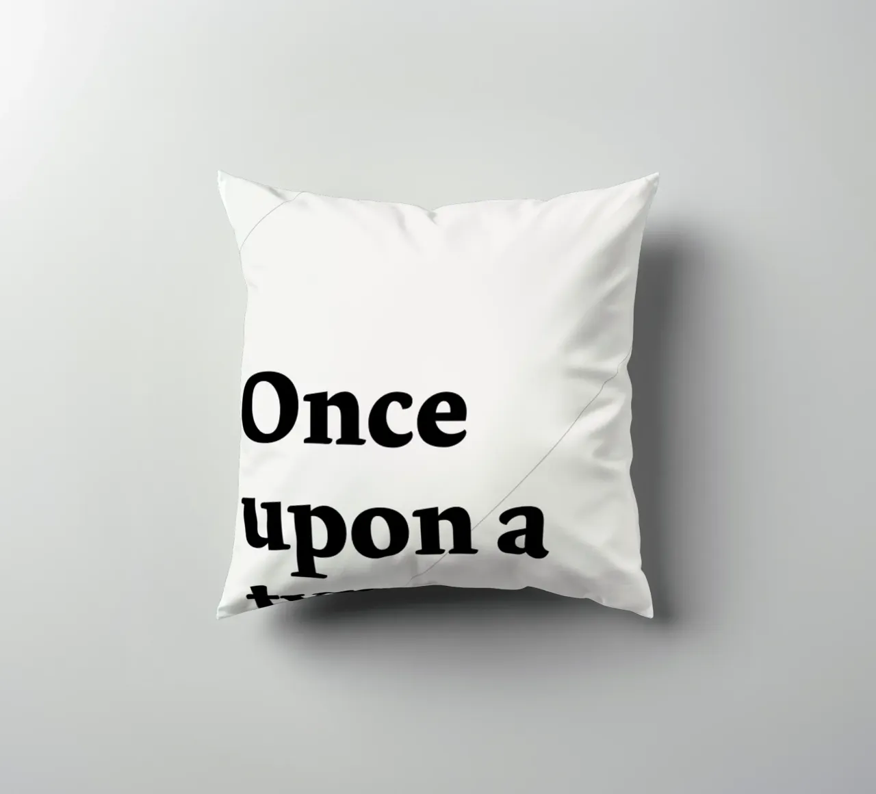 Once upon a type cuscino da Stefano Joker Lionetti