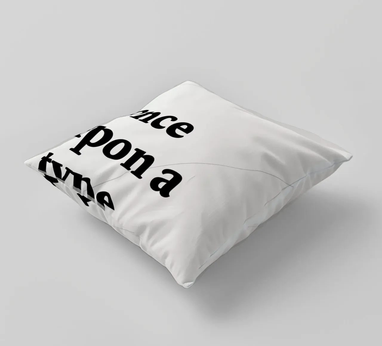 Once upon a type cuscino da Stefano Joker Lionetti