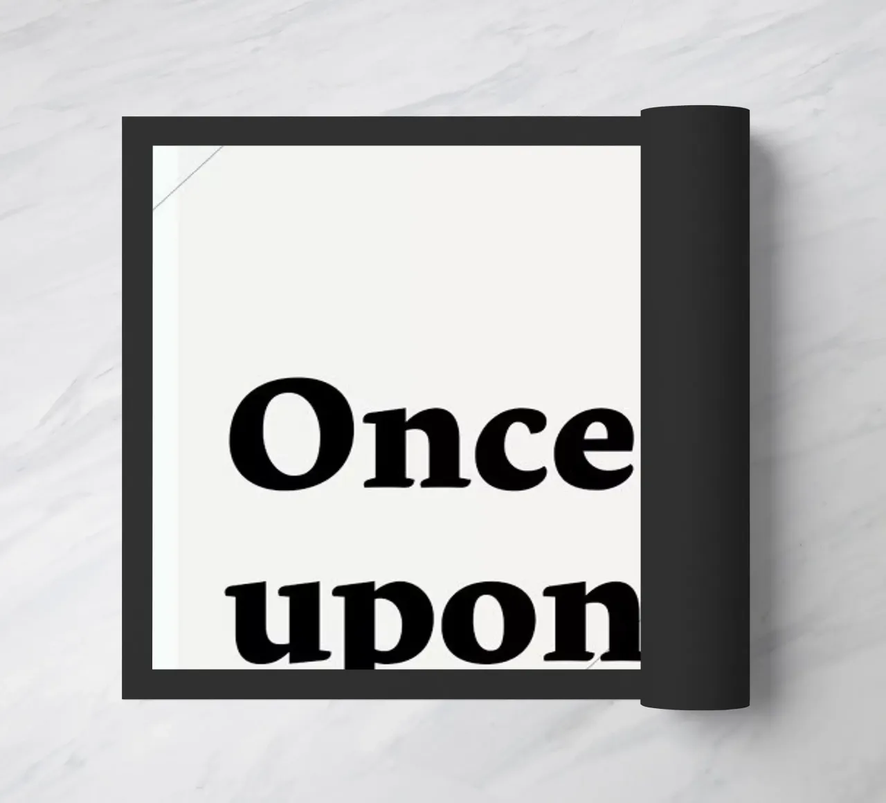 Once upon a type paillasson de Stefano Joker Lionetti