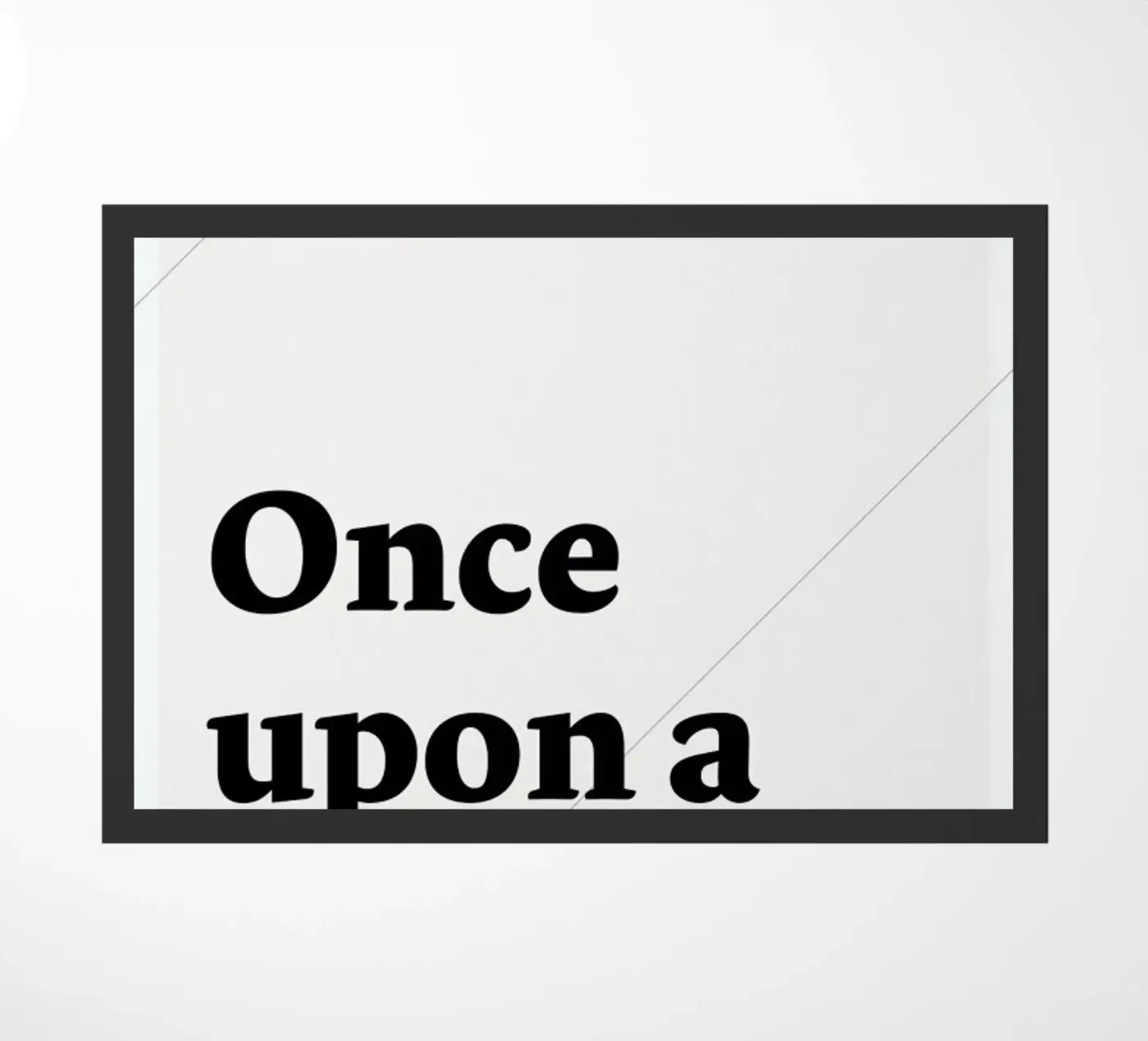 Once upon a type deurmat van Stefano Joker Lionetti