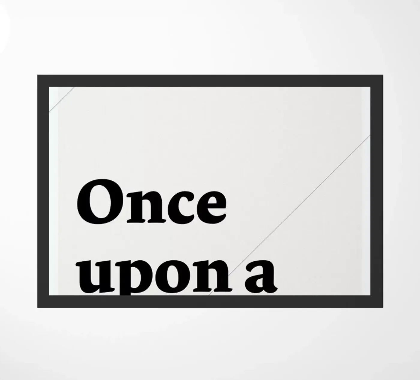 Once upon a type doormat by Stefano Joker Lionetti