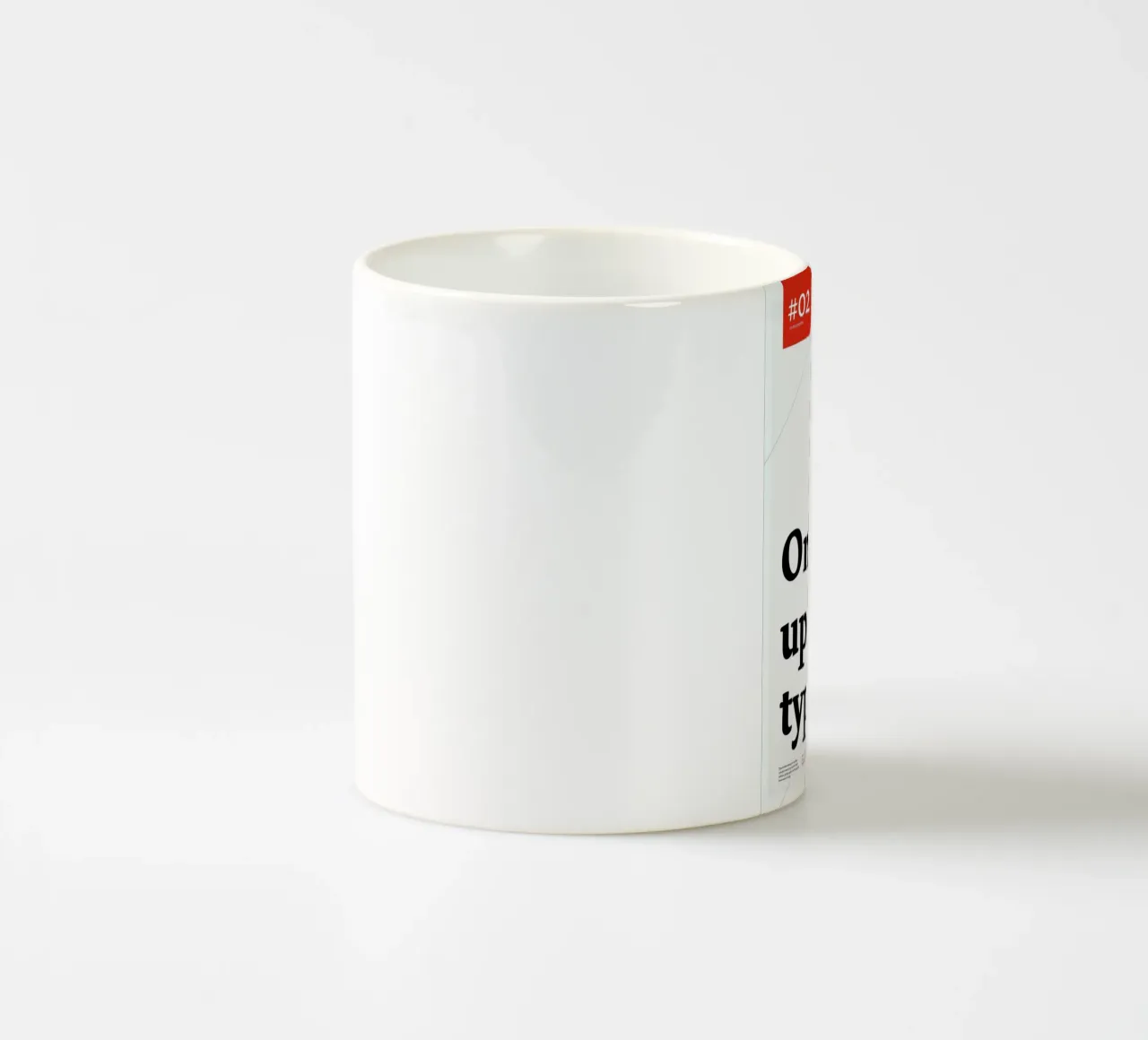 Once upon a type ceramic mug by Stefano Joker Lionetti