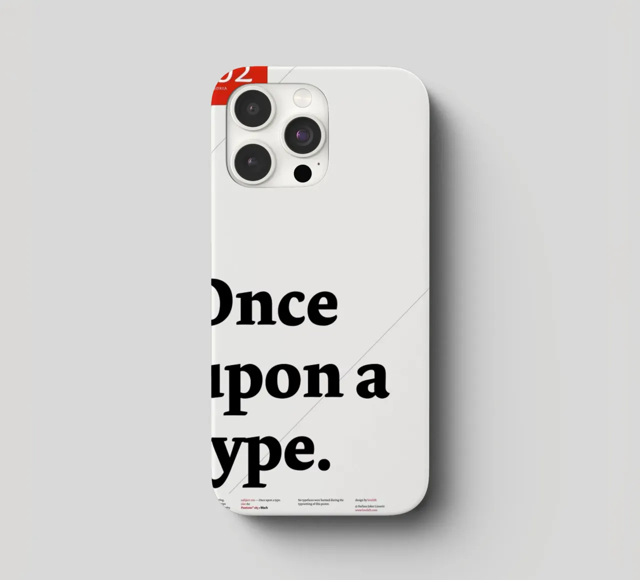 Once upon a type cover iphone da Stefano Joker Lionetti