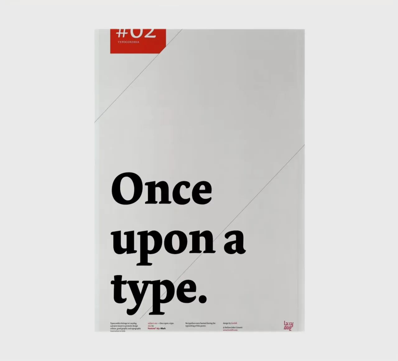 Once upon a type notebook by Stefano Joker Lionetti