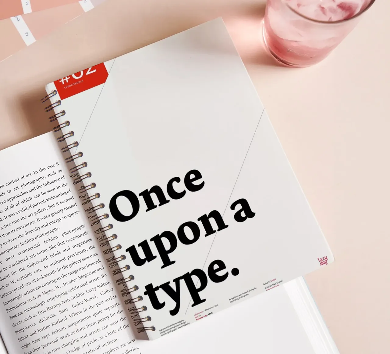 Once upon a type spiral notebook by Stefano Joker Lionetti