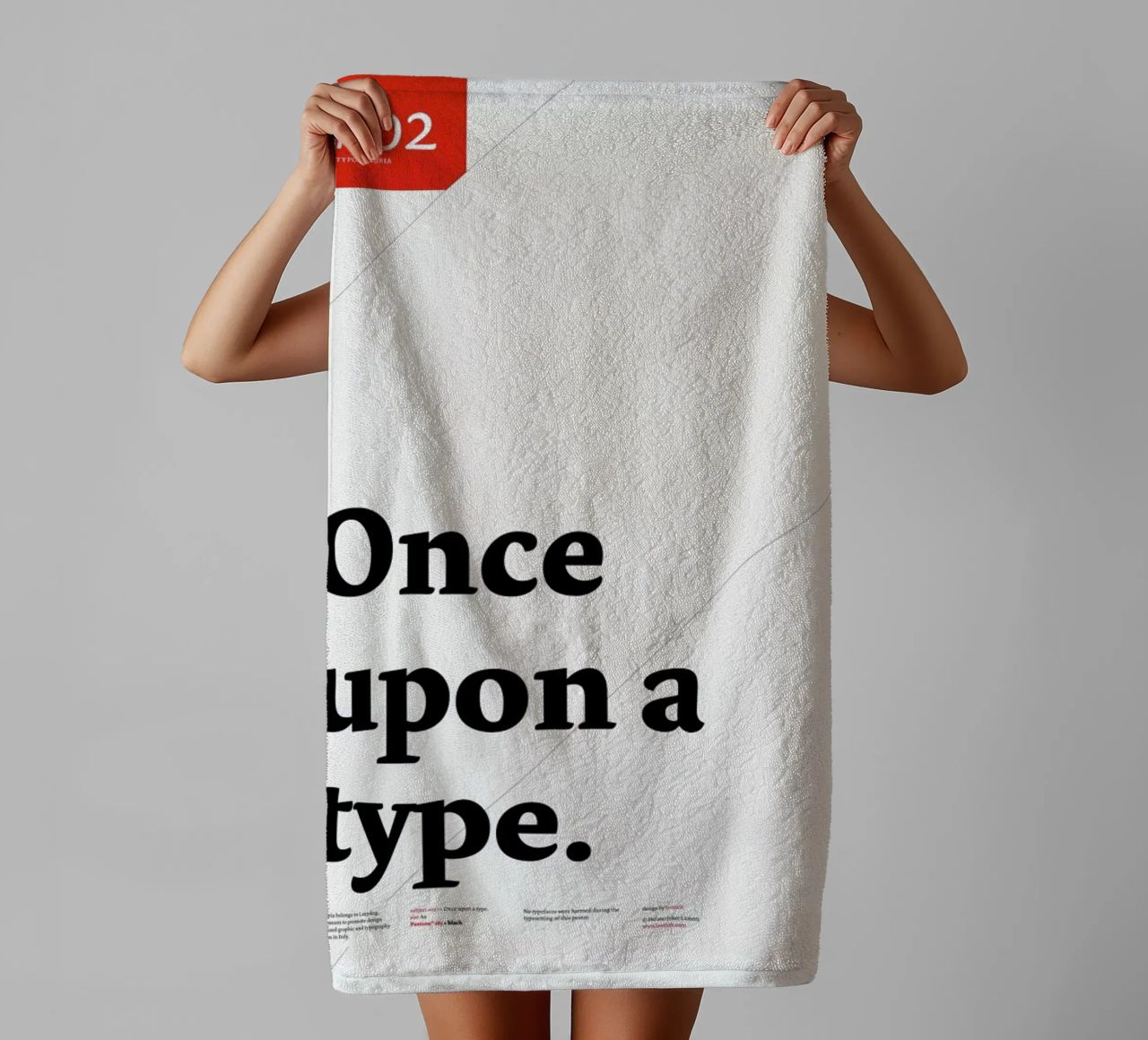 Once upon a type towel by Stefano Joker Lionetti