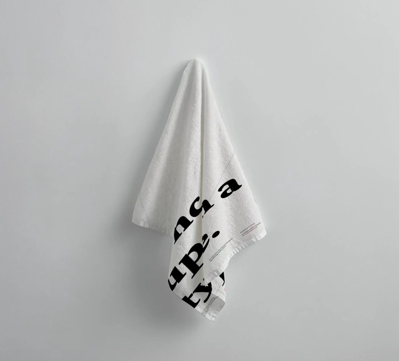 Once upon a type towel by Stefano Joker Lionetti
