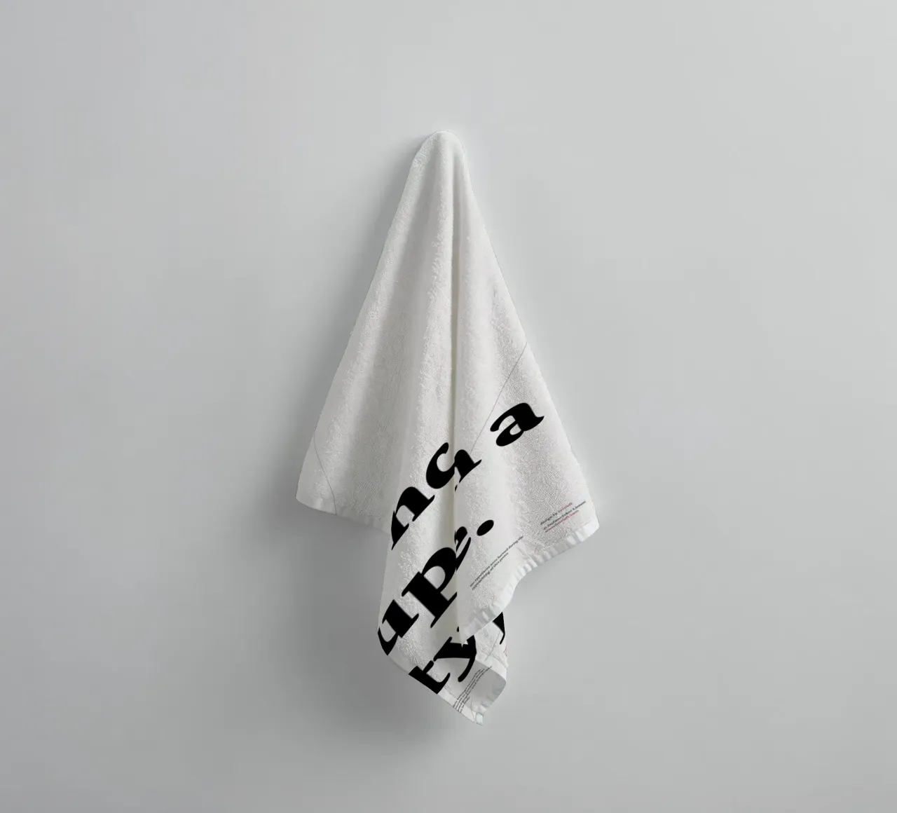 Once upon a type badhanddoek van Stefano Joker Lionetti