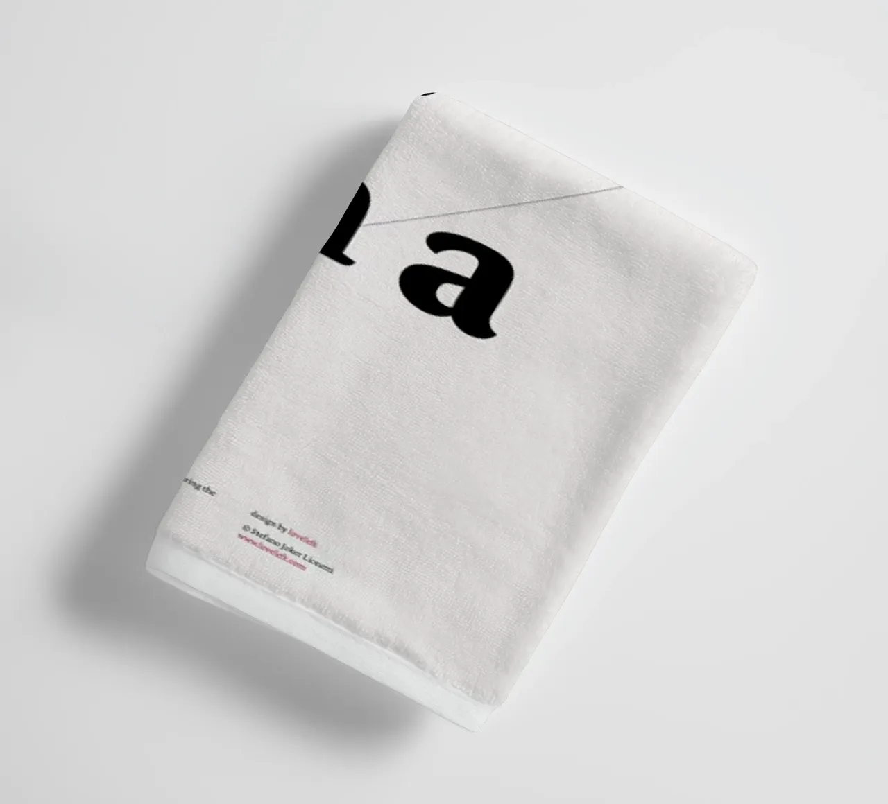 Once upon a type asciugamano da bagno da Stefano Joker Lionetti