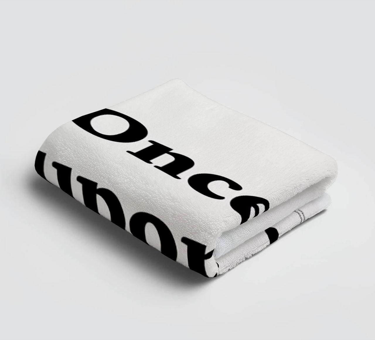 Once upon a type towel by Stefano Joker Lionetti