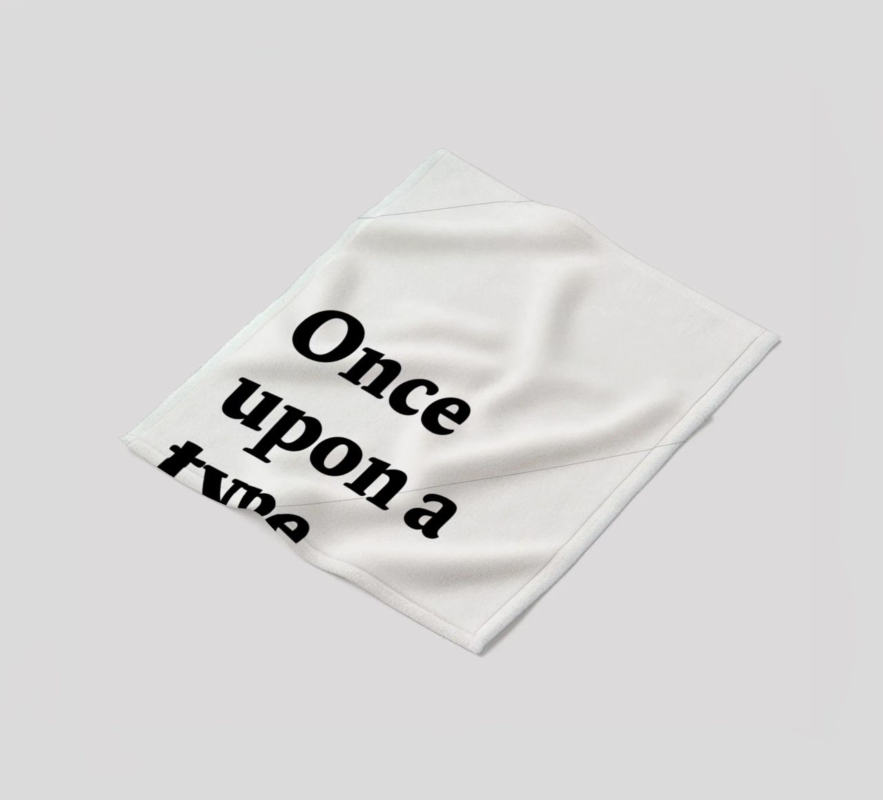 Once upon a type coperta in pile da Stefano Joker Lionetti