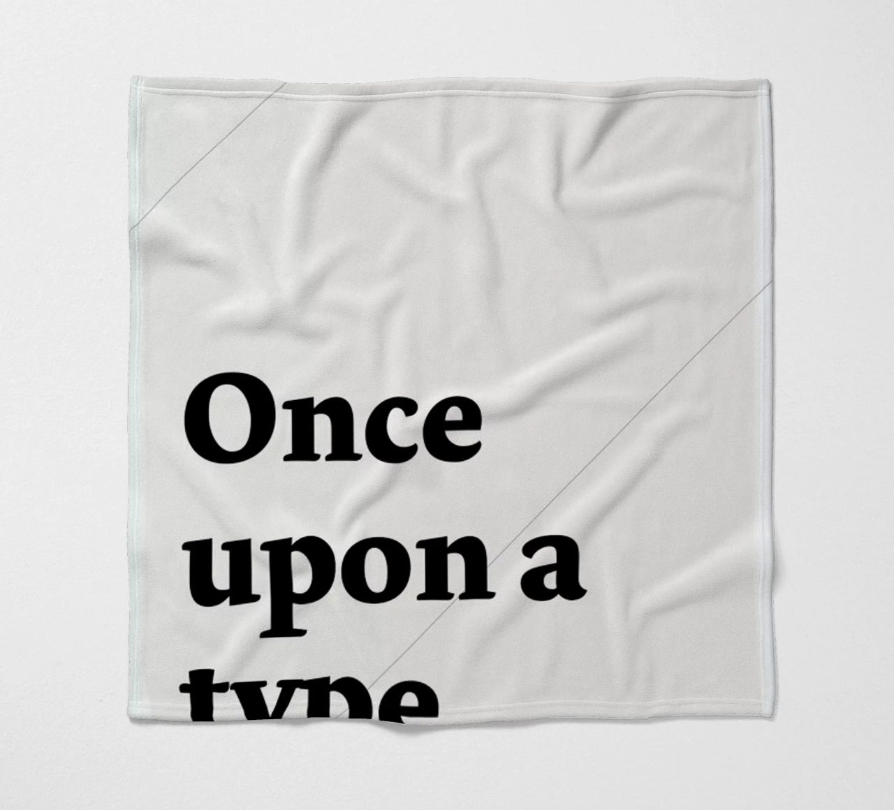 Once upon a type coperta in pile da Stefano Joker Lionetti