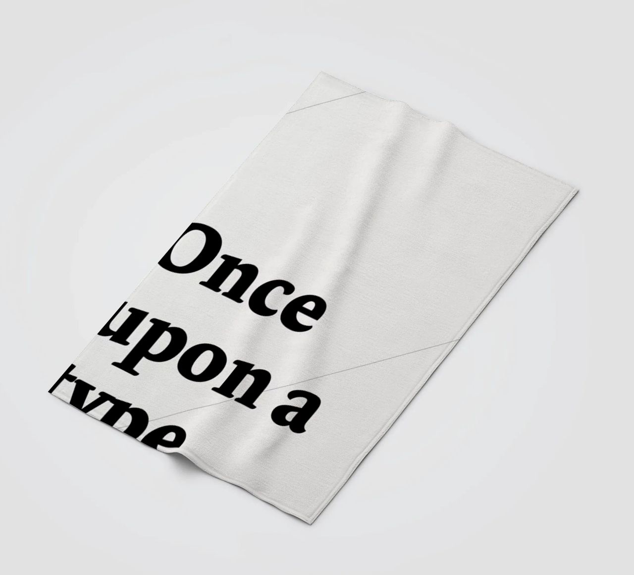 Once upon a type coperta in pile da Stefano Joker Lionetti