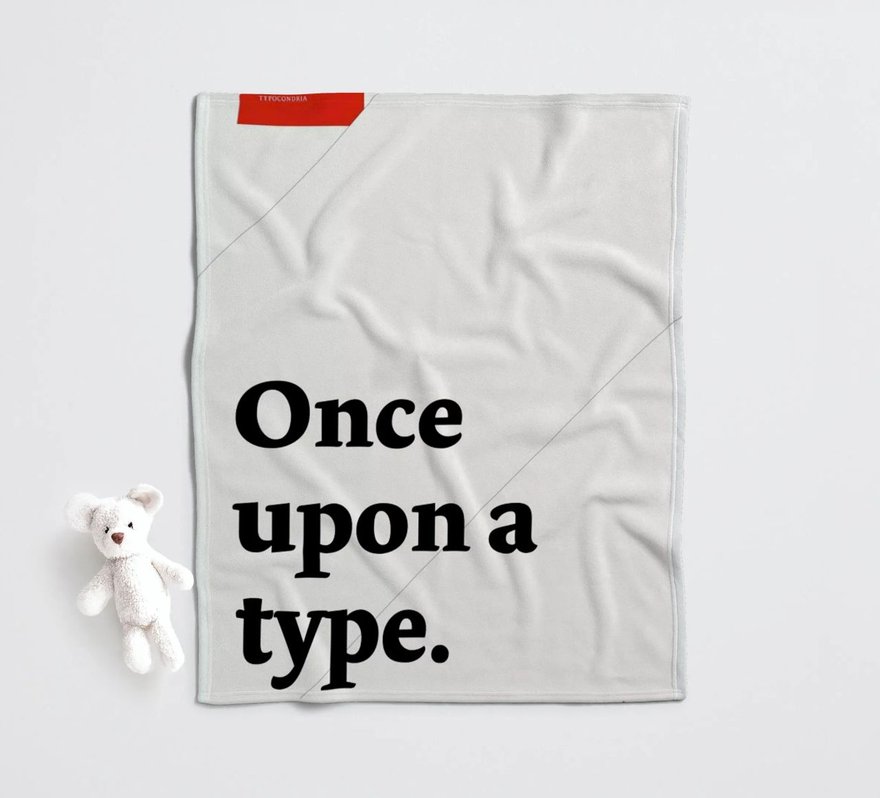 Once upon a type coperta in pile da Stefano Joker Lionetti
