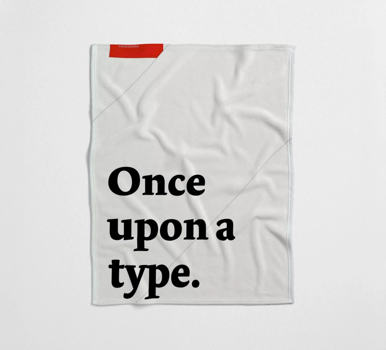 Once upon a type coperta in pile da Stefano Joker Lionetti