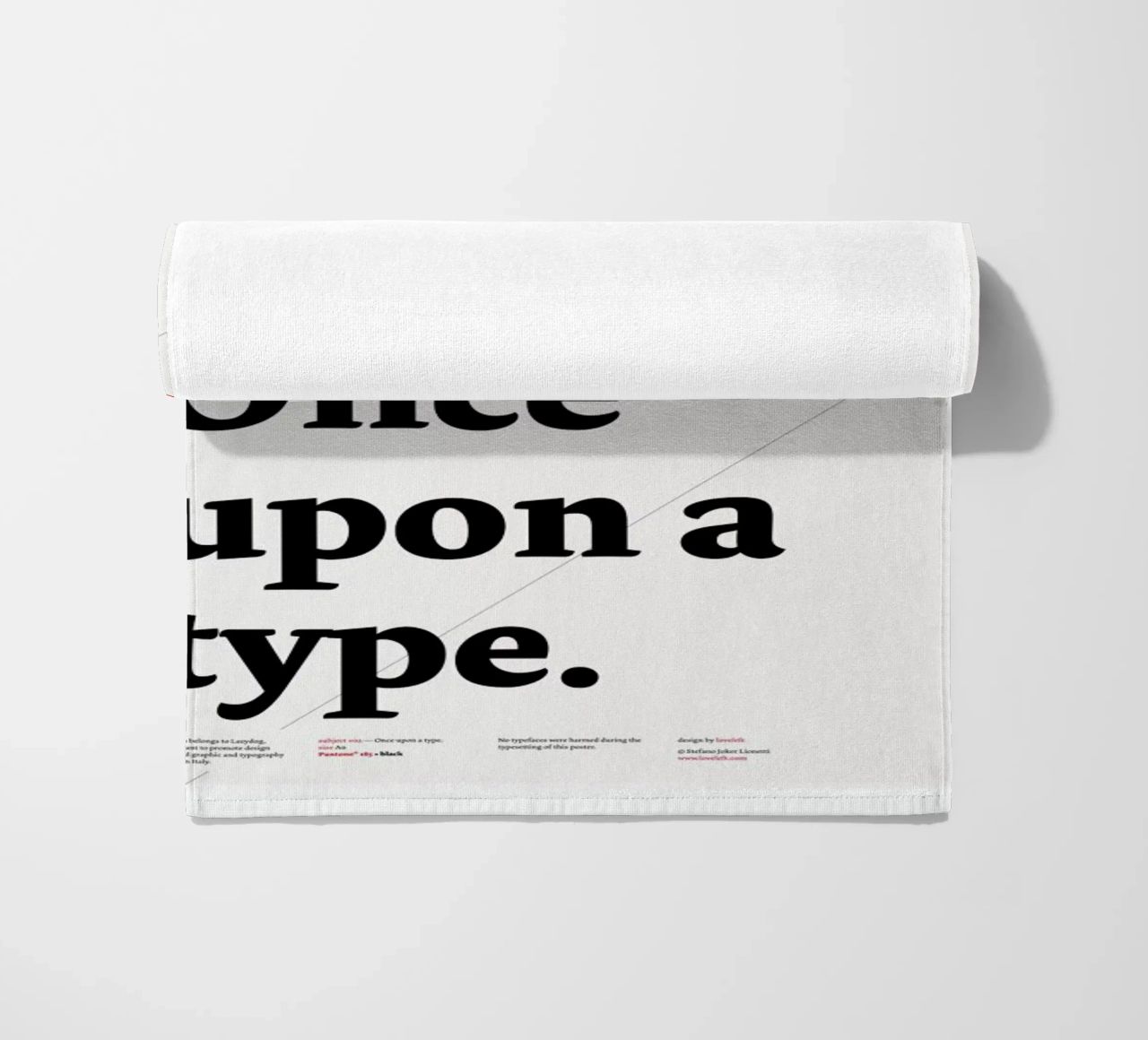 Once upon a type telo mare da Stefano Joker Lionetti