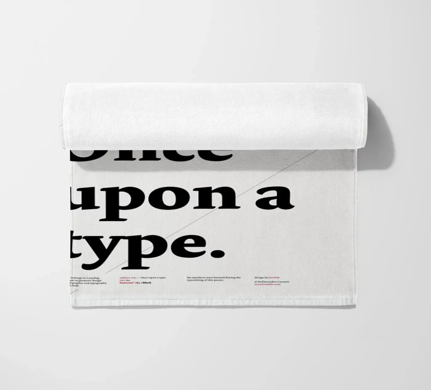 Once upon a type telo mare da Stefano Joker Lionetti