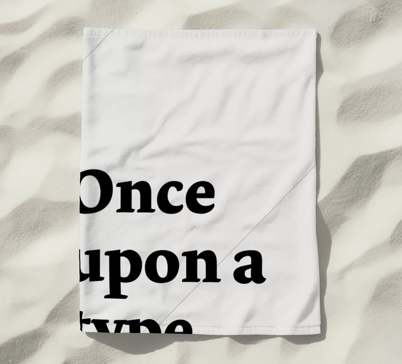 Once upon a type telo mare da Stefano Joker Lionetti