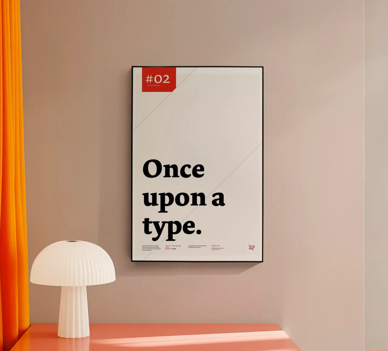 Once upon a type plexiglass da Stefano Joker Lionetti