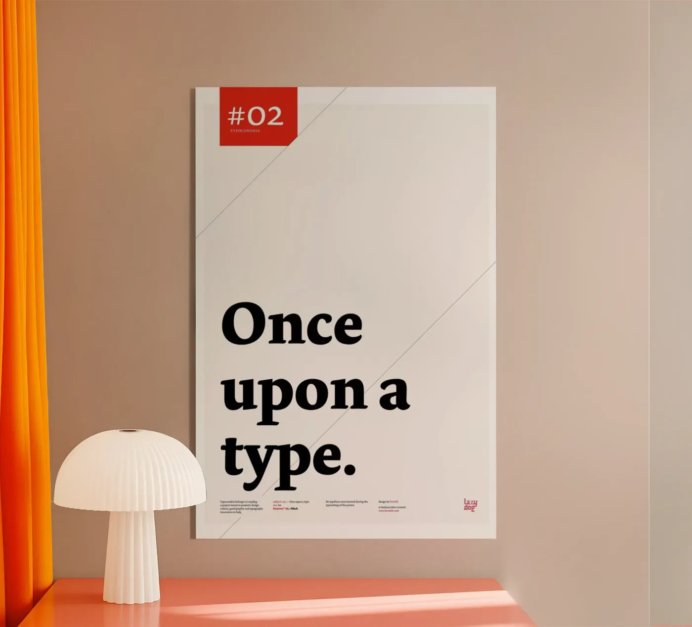 Once upon a type plexiglass da Stefano Joker Lionetti