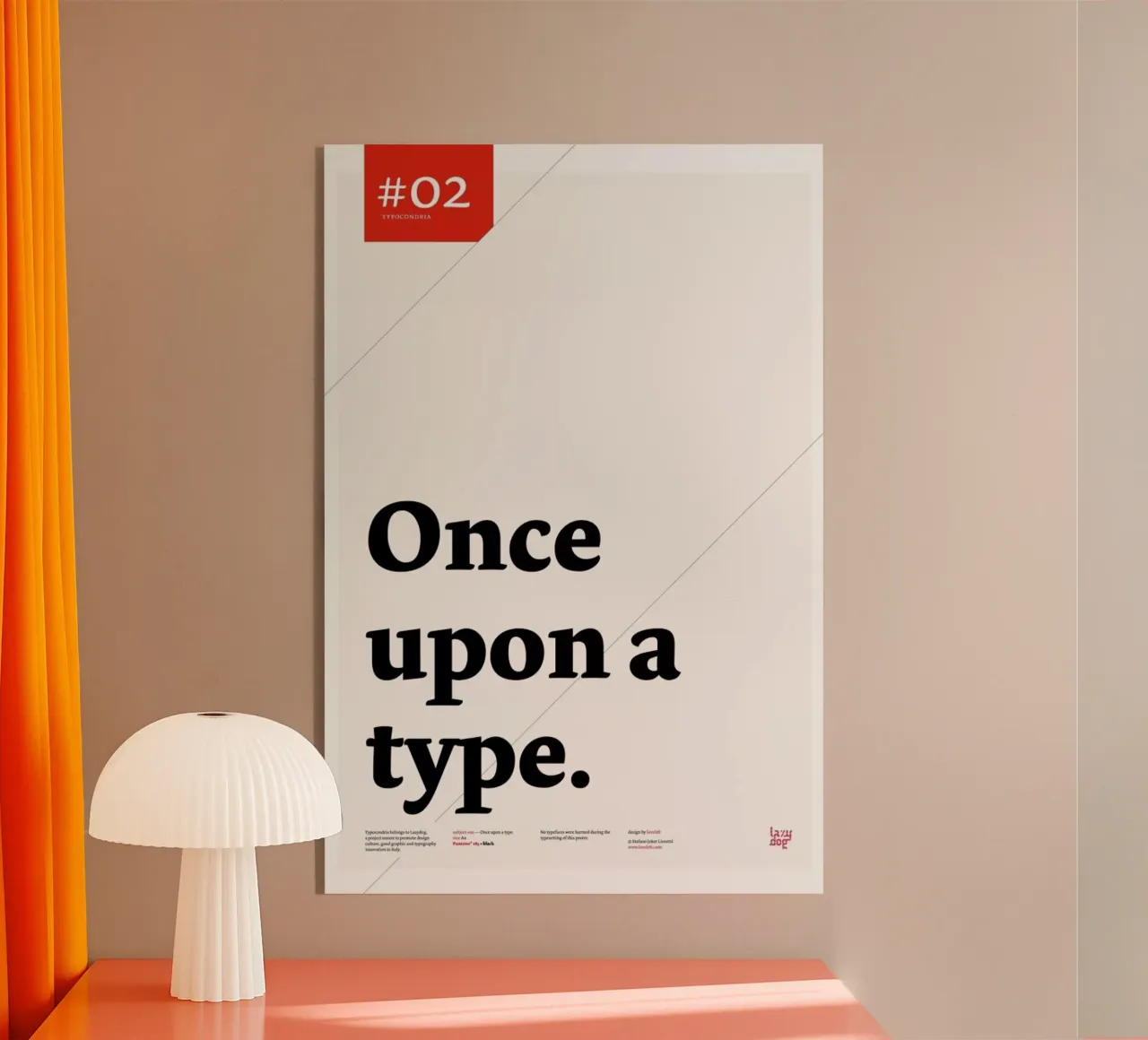 Once upon a type plexiglass da Stefano Joker Lionetti