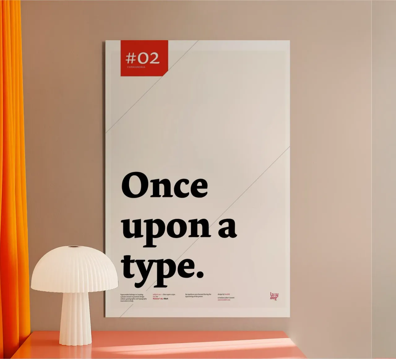 Once upon a type alluminio dibond da Stefano Joker Lionetti