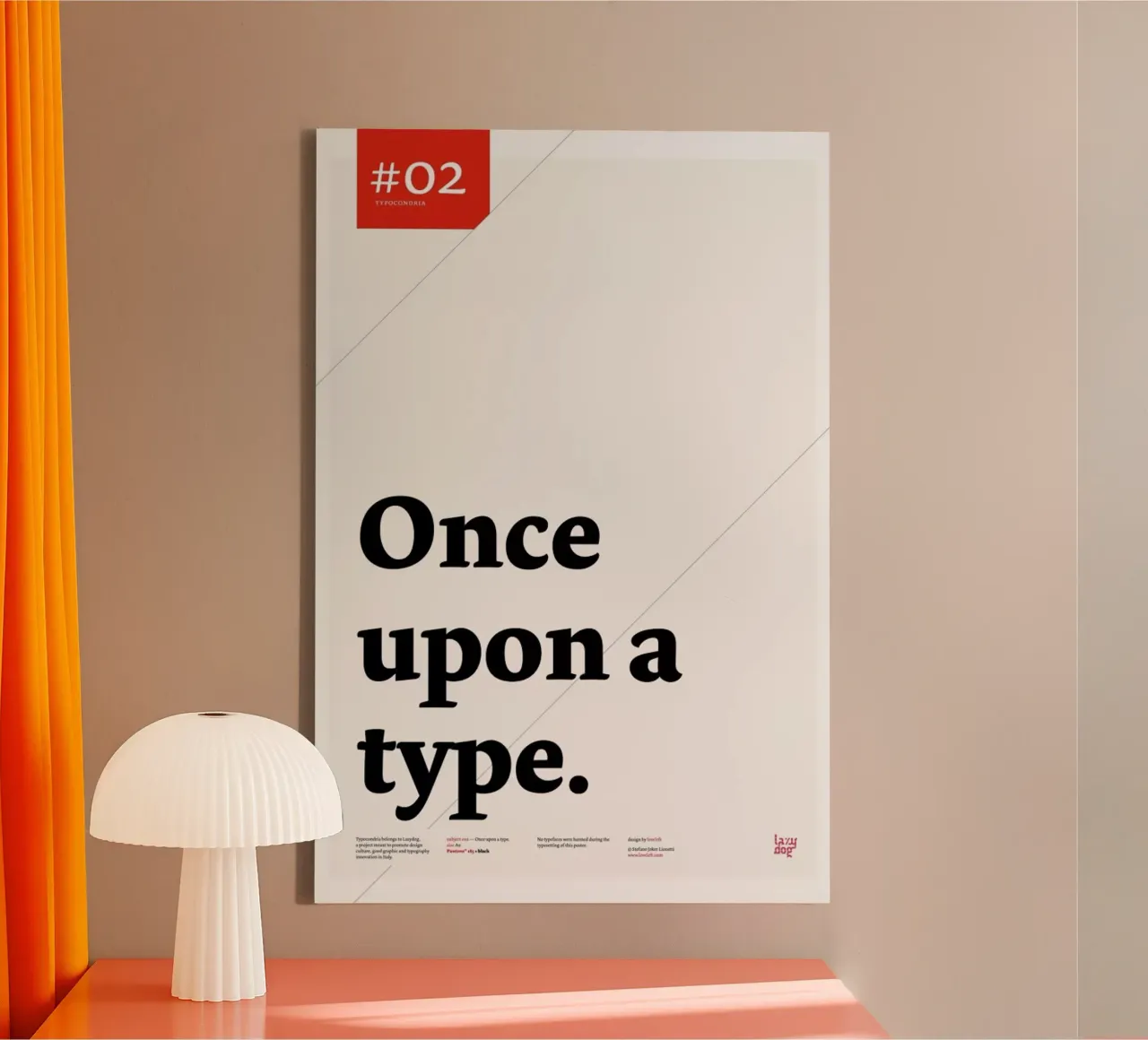 Once upon a type tela da Stefano Joker Lionetti