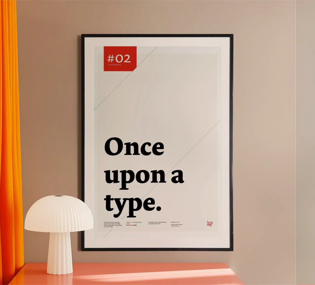 Once upon a type poster da Stefano Joker Lionetti
