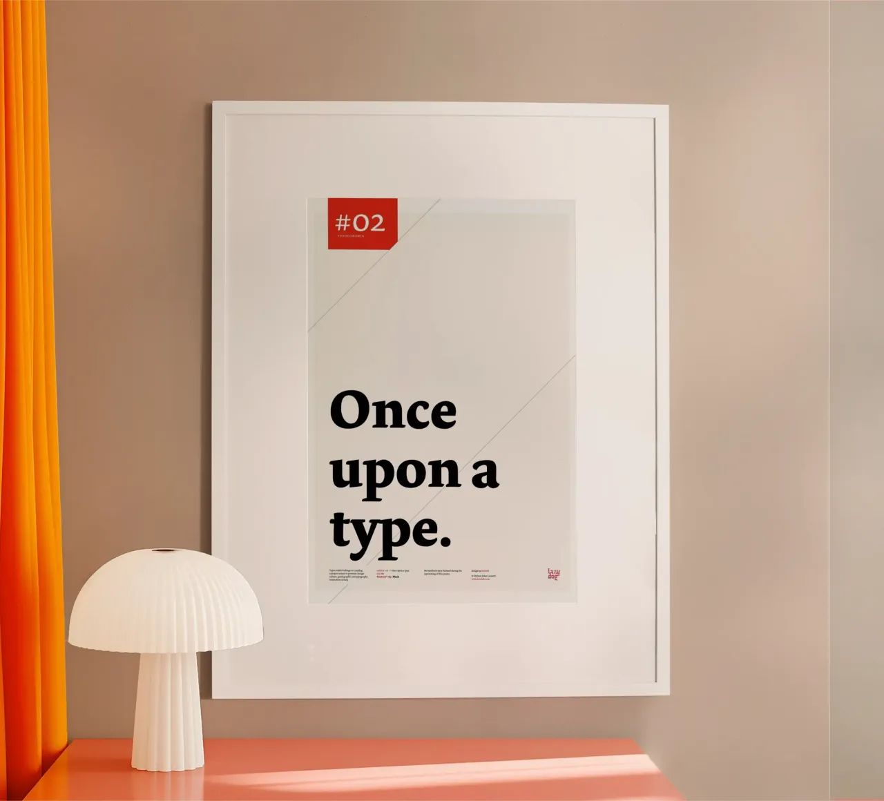 Once upon a type poster da Stefano Joker Lionetti