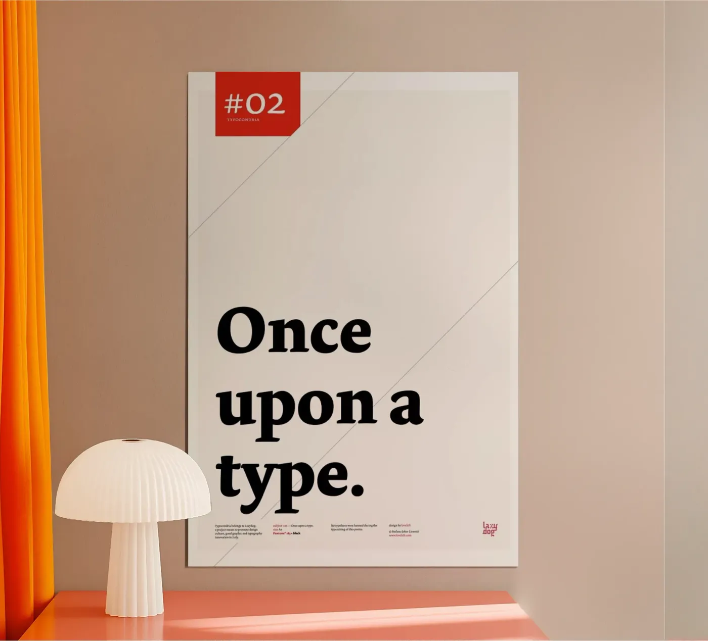 Once upon a type poster by Stefano Joker Lionetti