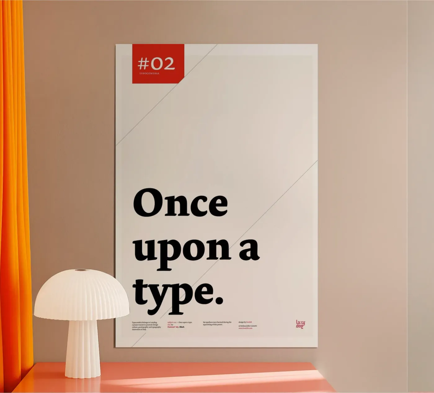 Once upon a type poster da Stefano Joker Lionetti