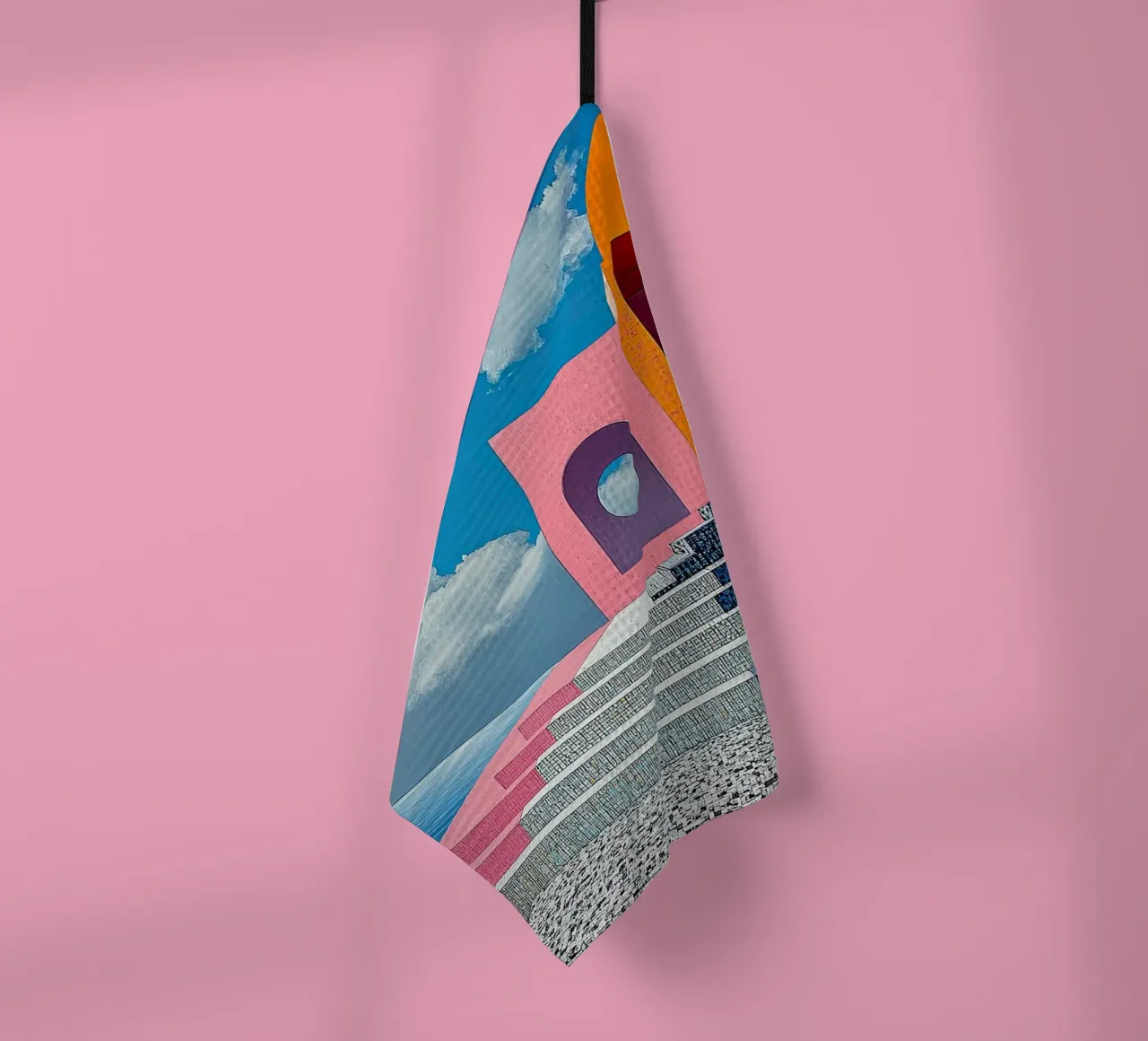 Surréalisme Architecture Design Géométrie torchon de Nikis Art Studio