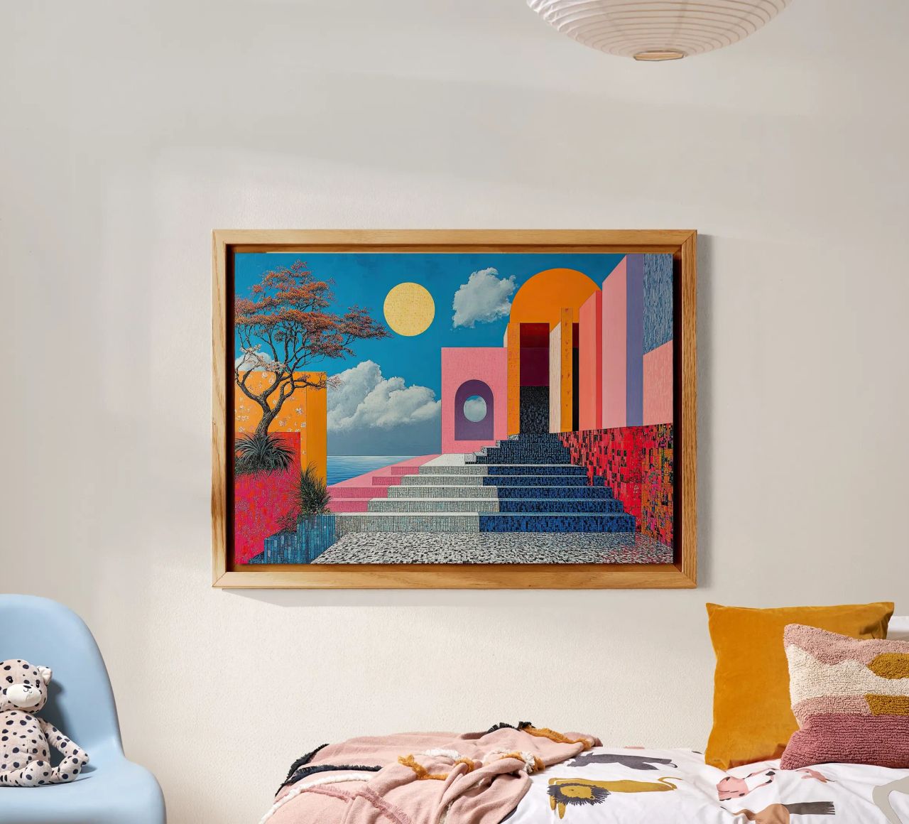 Surrealismo Architettura Design Geometria pannello forex da Nikis Art Studio