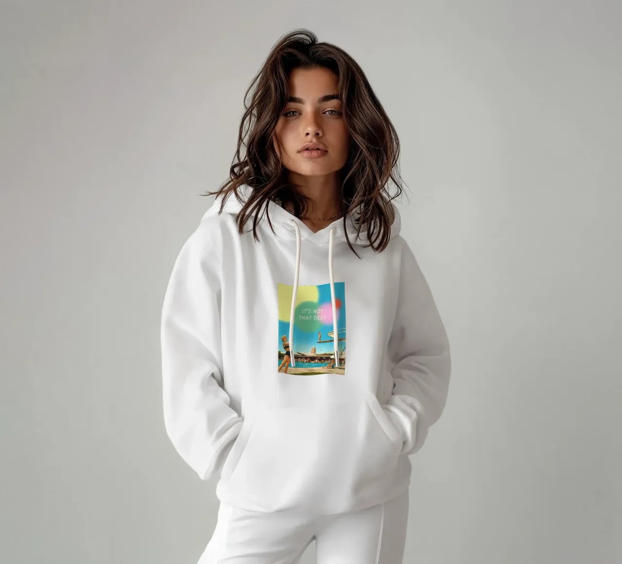 It's not that deep felpa con cappuccio da MsGonzalez