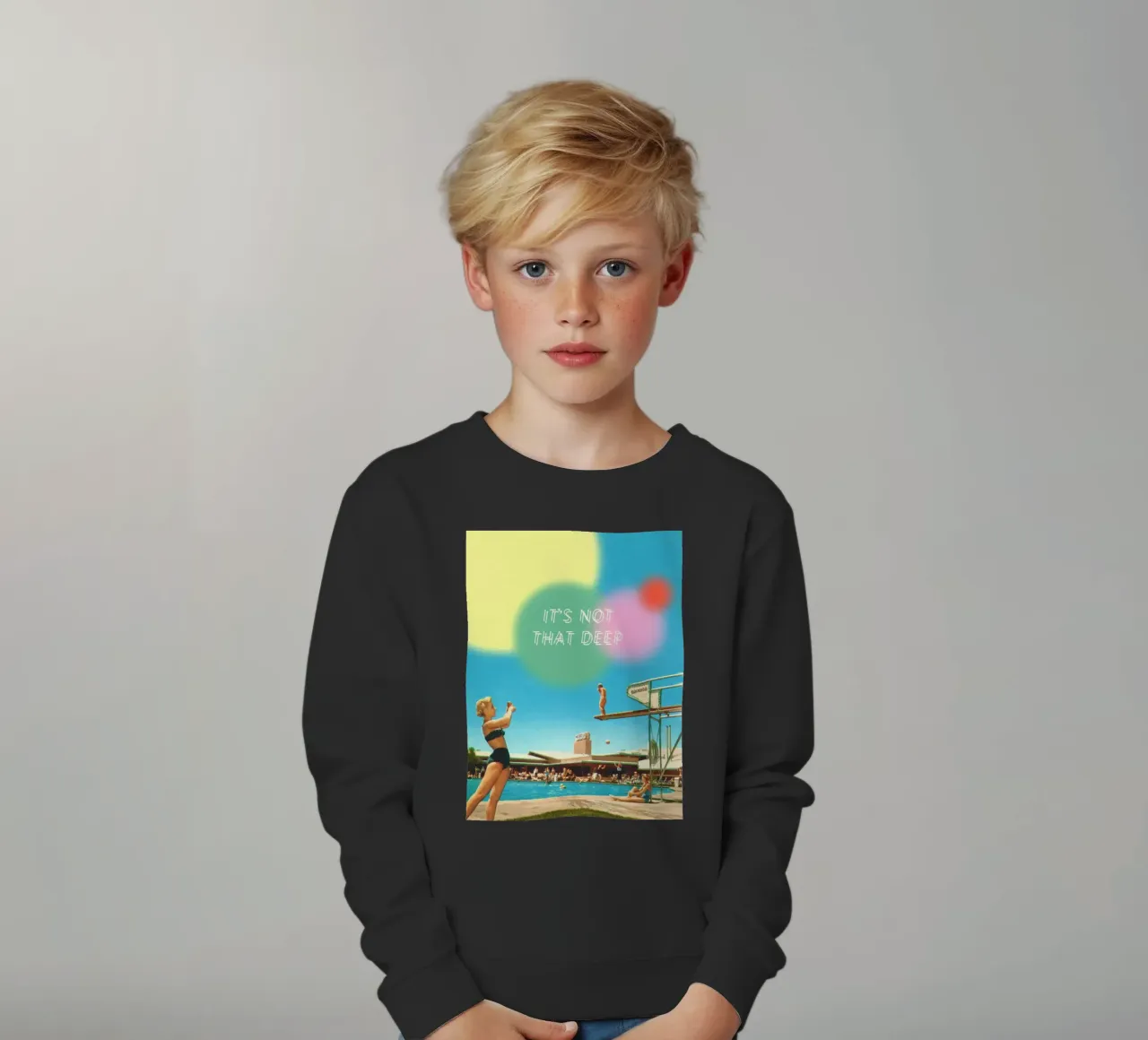 It's not that deep felpa bambino da MsGonzalez