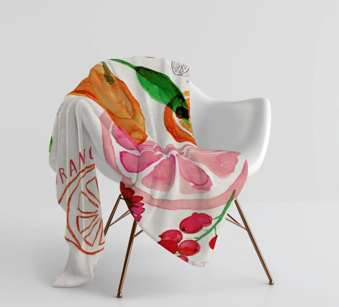 Obst Fleecedecke von Rinah Lang