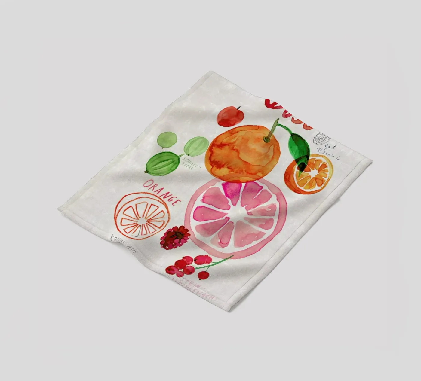 Obst Fleecedecke von Rinah Lang