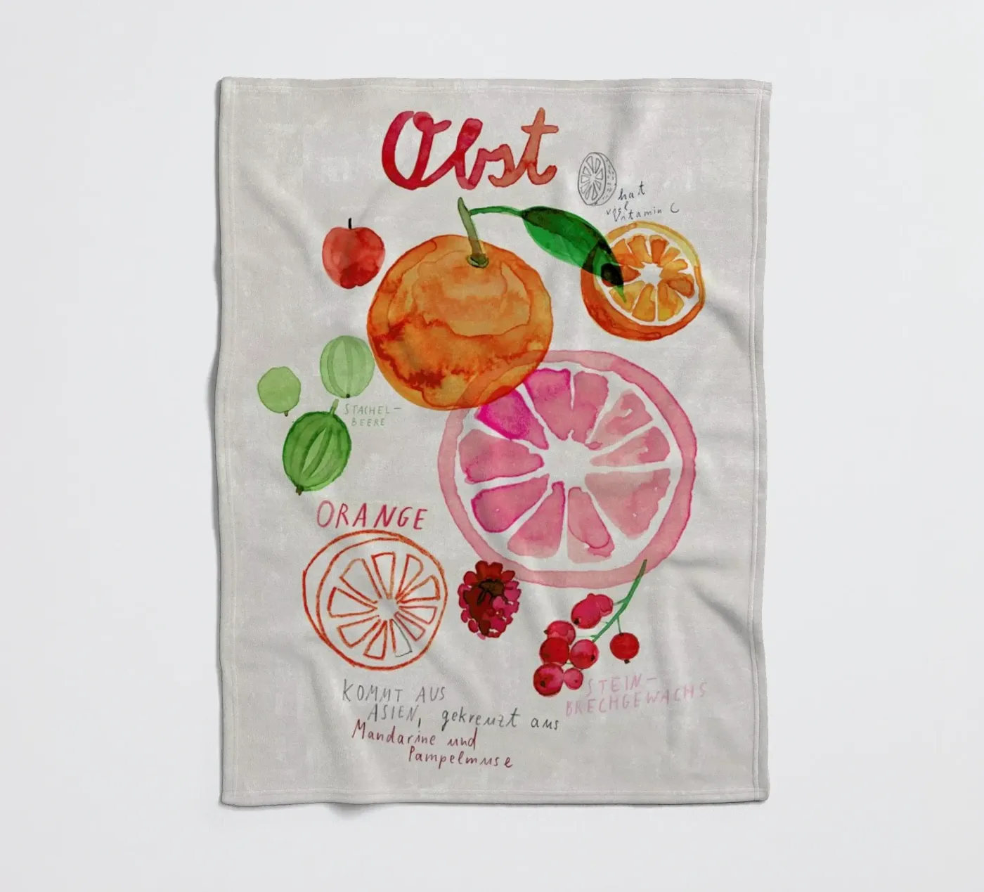 Obst plaid polaire de Rinah Lang