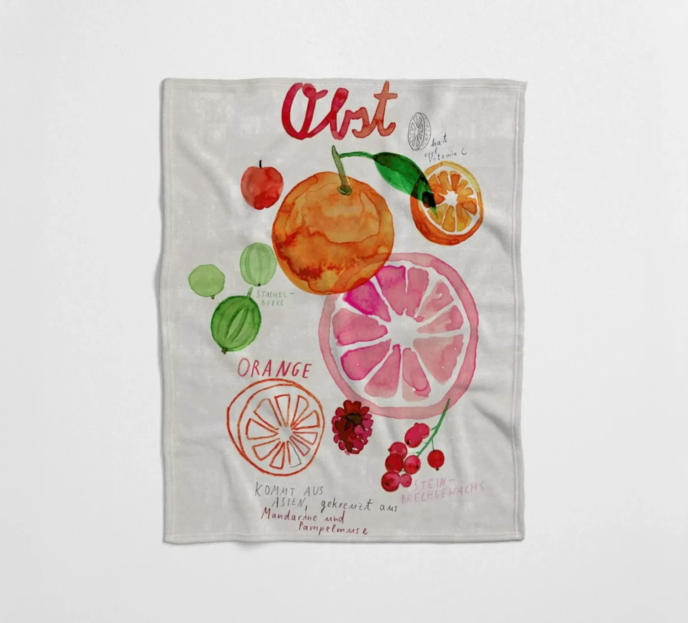 Obst plaid polaire de Rinah Lang