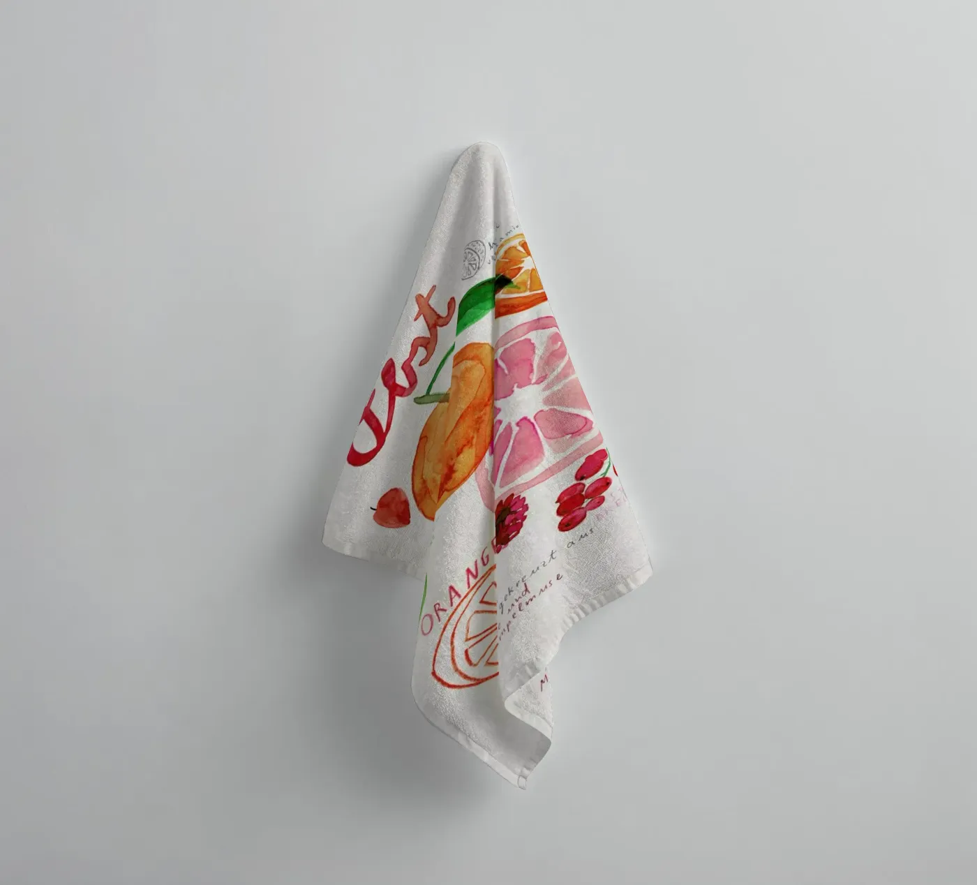 Obst badhanddoek van Rinah Lang