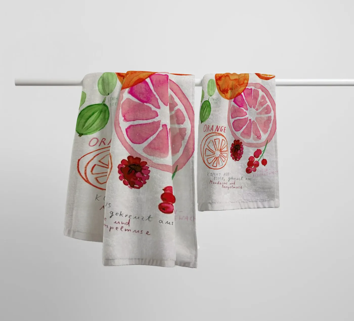 Obst badhanddoek van Rinah Lang