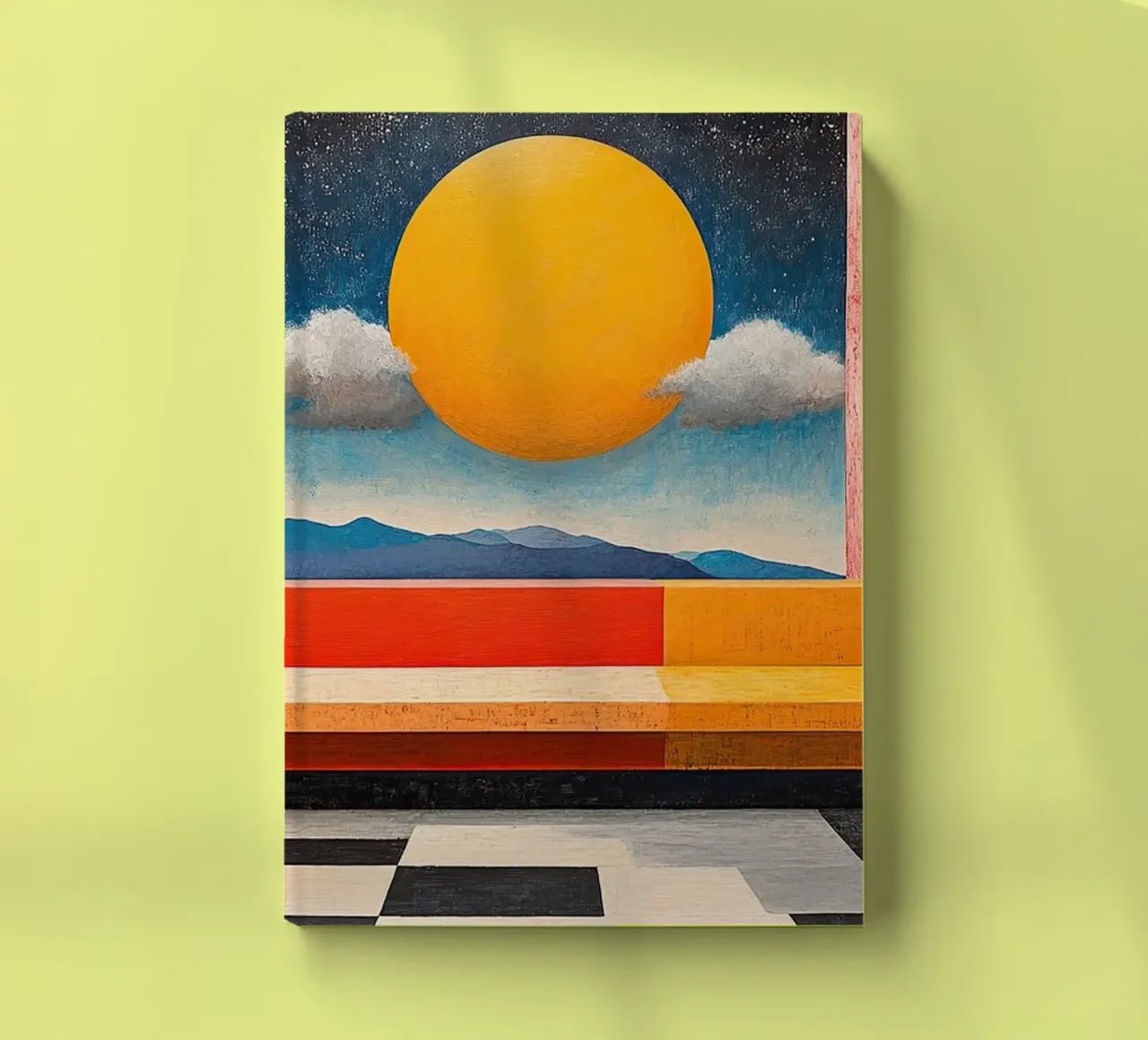 Surrealism Architecture Design Geometry notebook by Nikis Art Studio