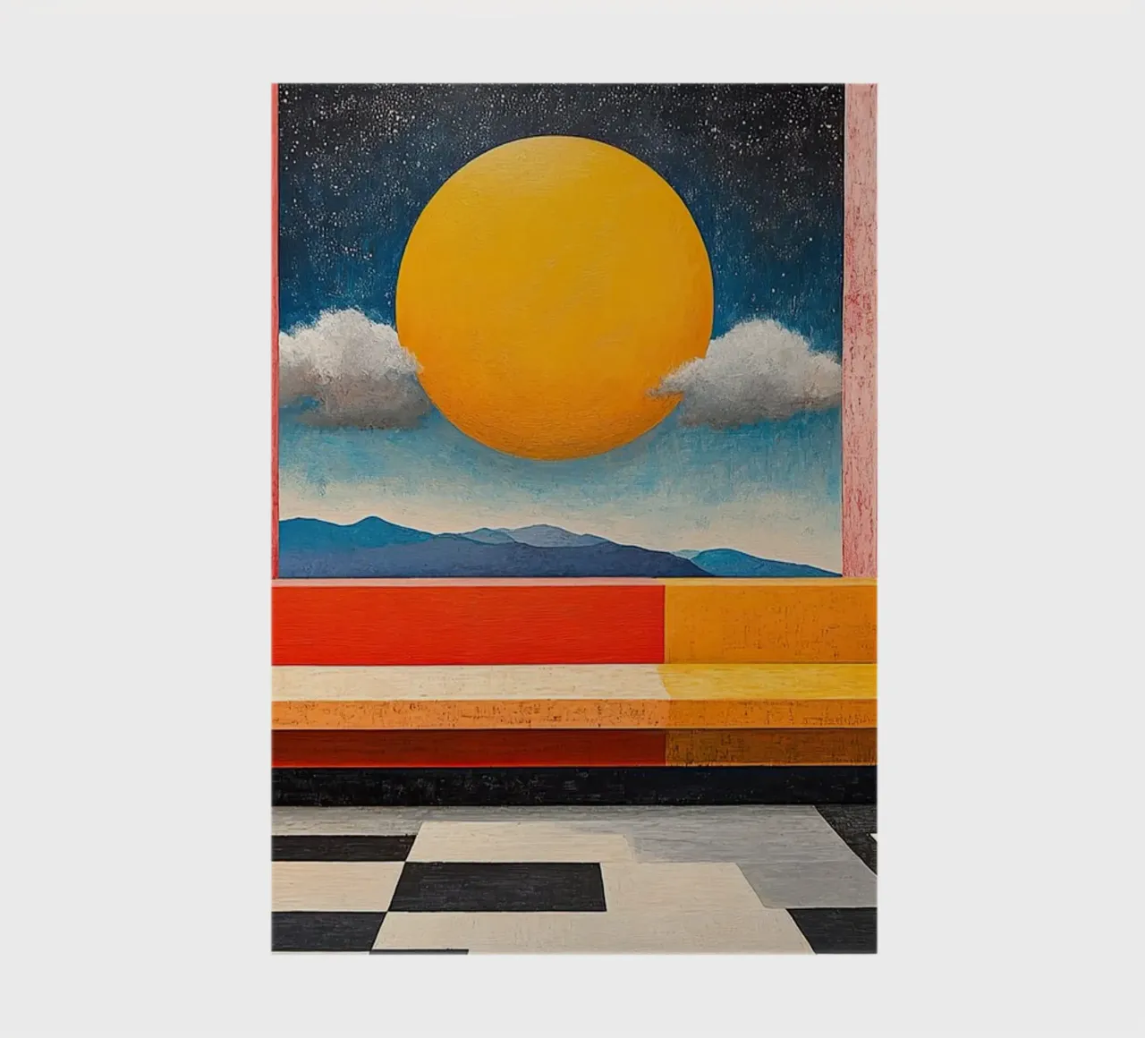 Surrealism Architecture Design Geometry notebook by Nikis Art Studio